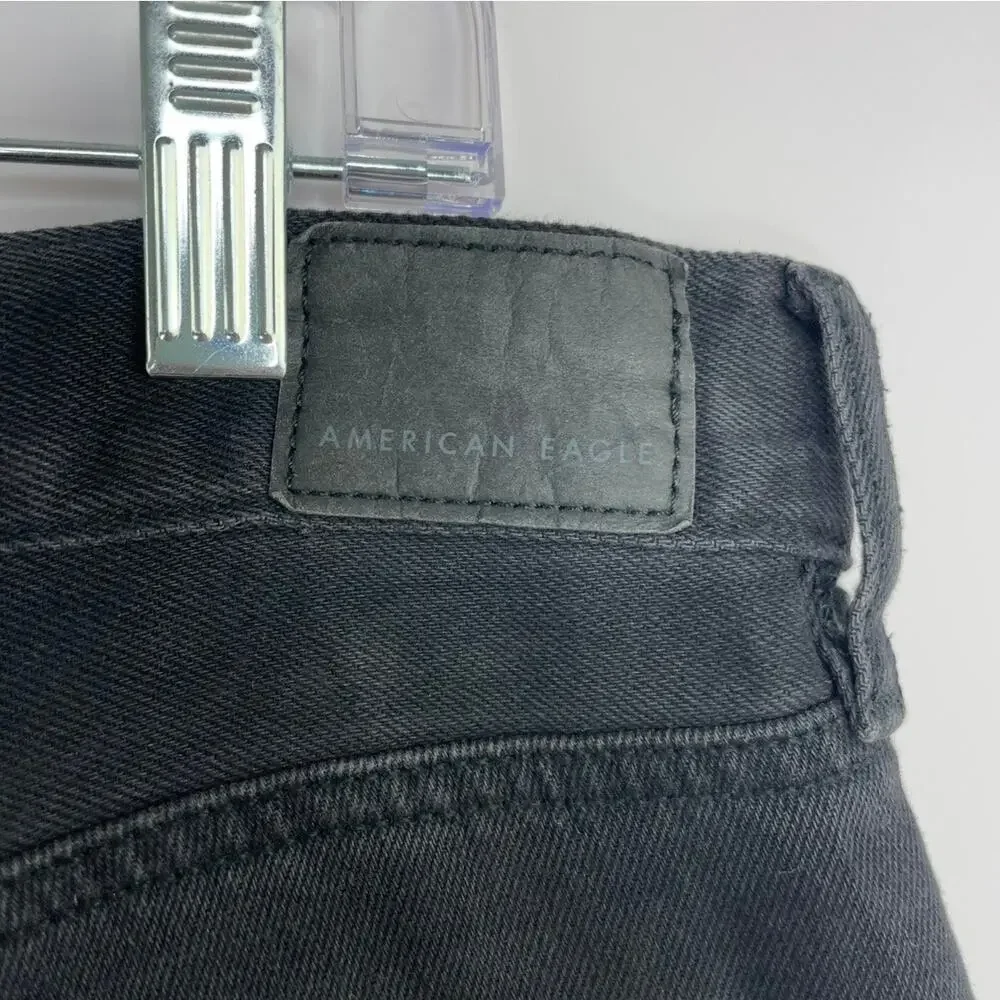 American Eagle Low Rise Skater Black Denim Jeans size 10 Short - Picture 5 of 15